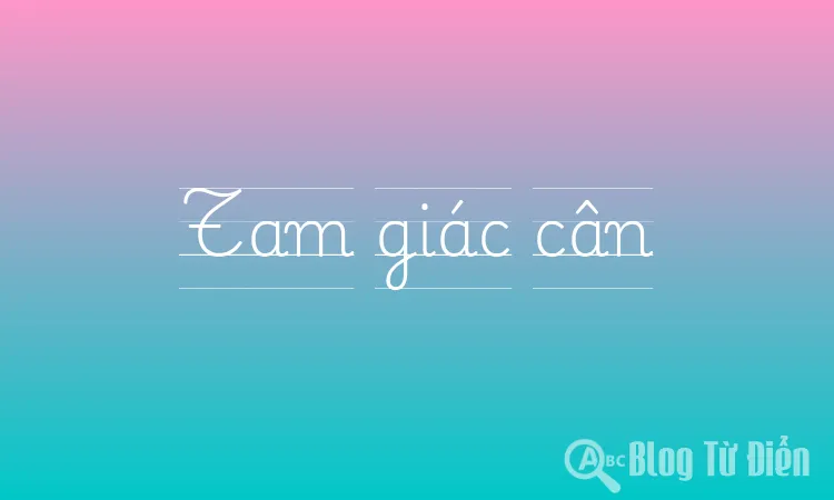 Tam giác cân
