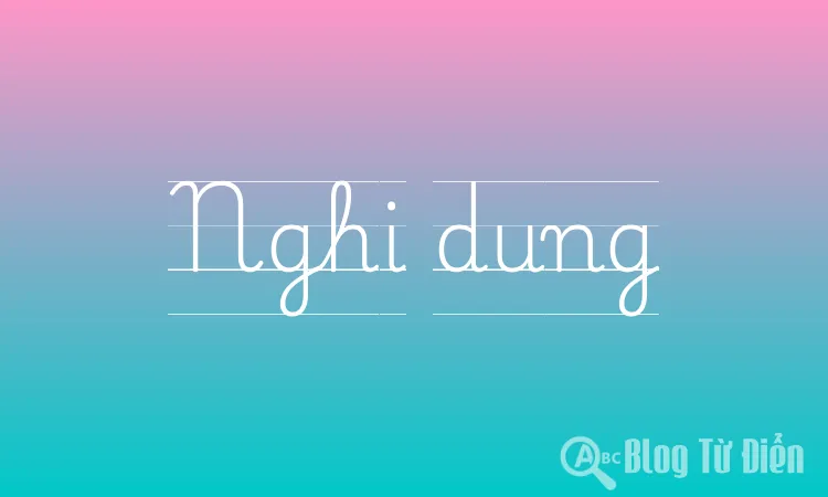 Nghi dung