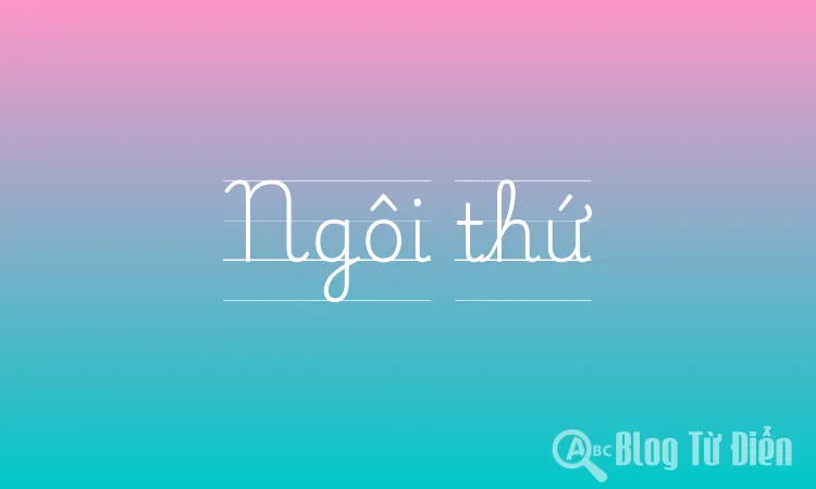 Ngôi thứ