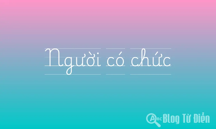 Người có chức