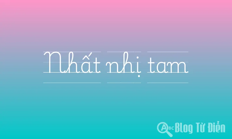 Nhất nhị tam