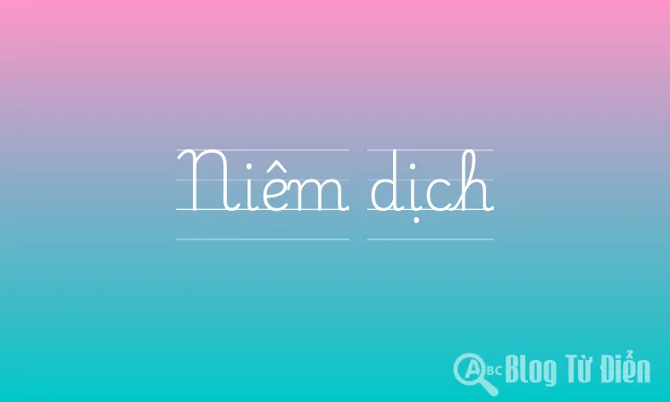 Niêm dịch