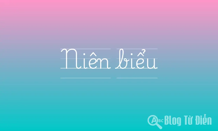 Niên biểu