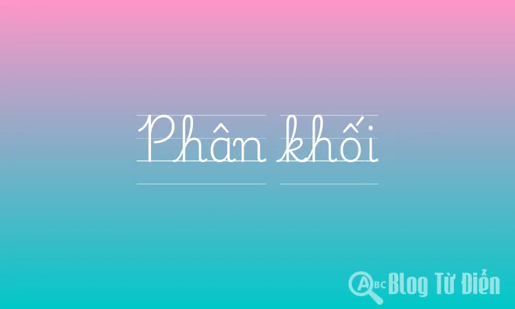 Phân khối