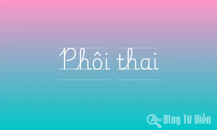 Phôi thai
