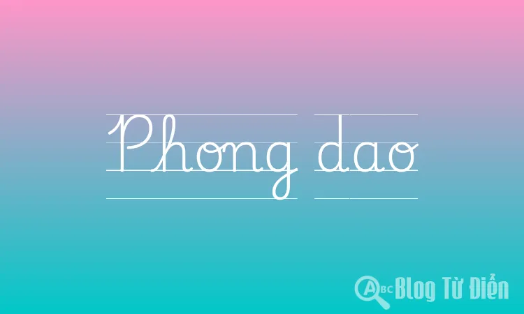 Phong dao