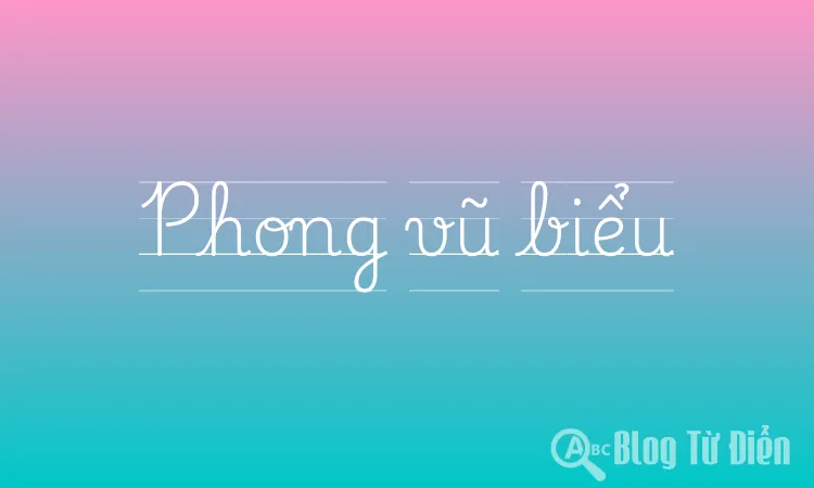 Phong vũ biểu