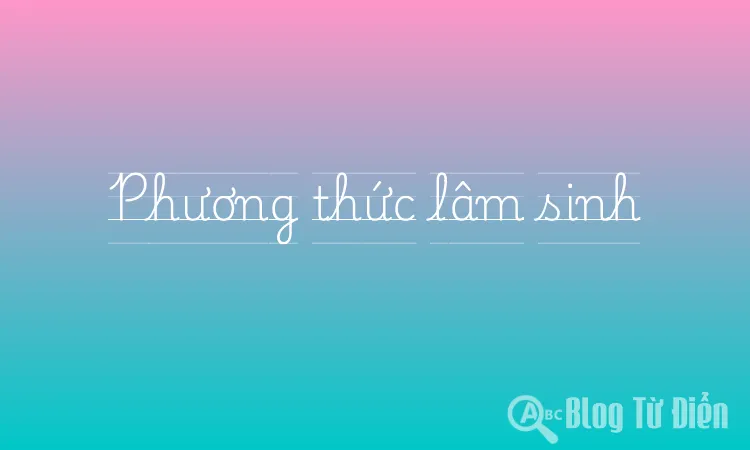 Phương thức lâm sinh