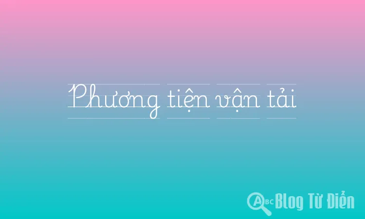 Phương tiện vận tải