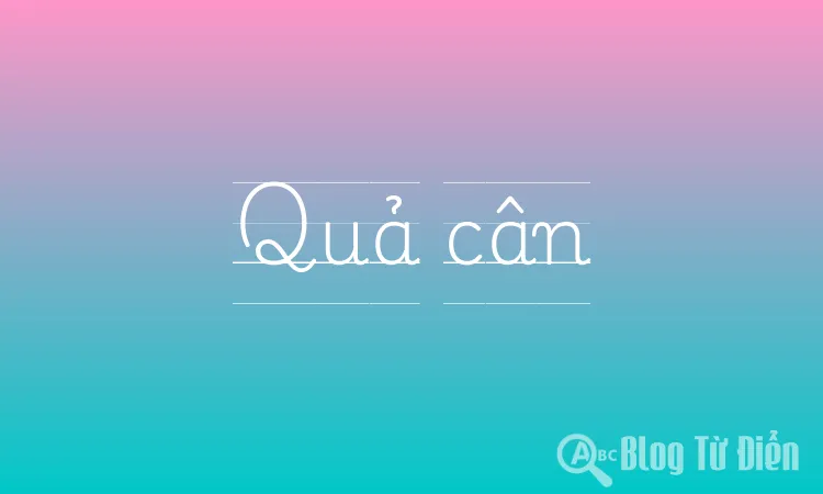 Quả cân