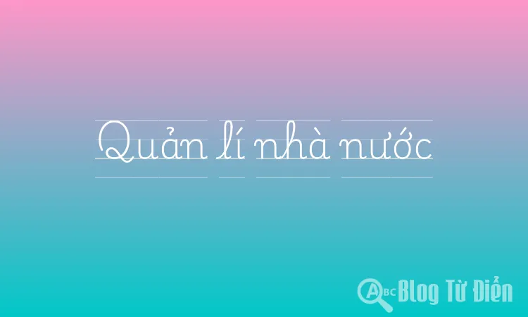 Quản lí nhà nước