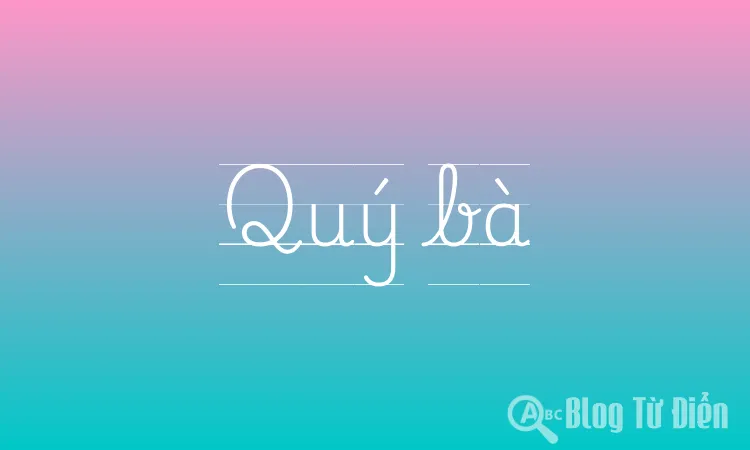 Quý bà