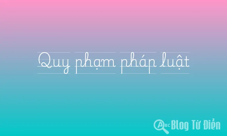 Quy phạm pháp luật