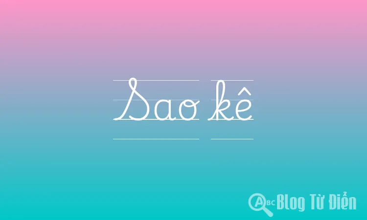 Sao kê