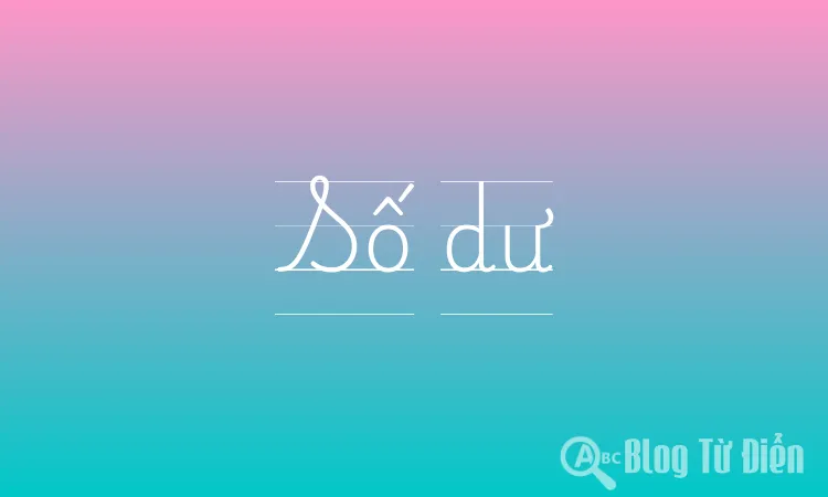 Số dư