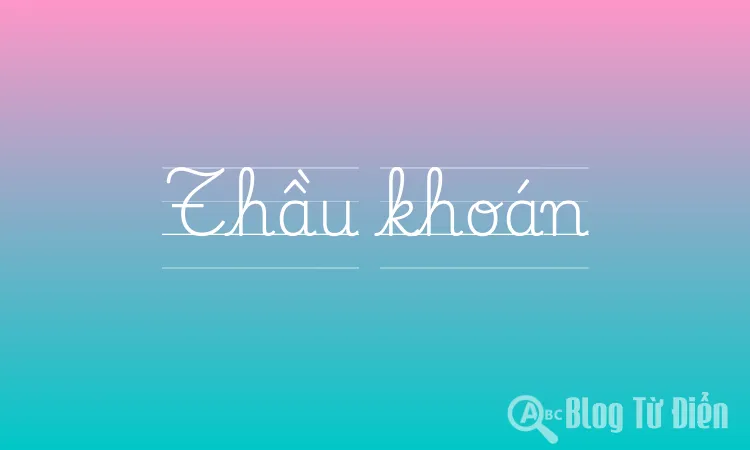 Thầu khoán