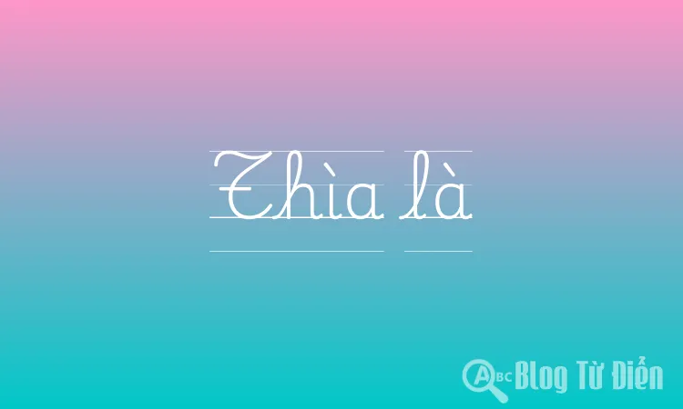 Thìa là