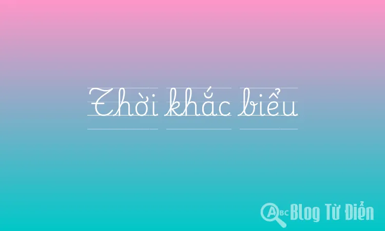 Thời khắc biểu