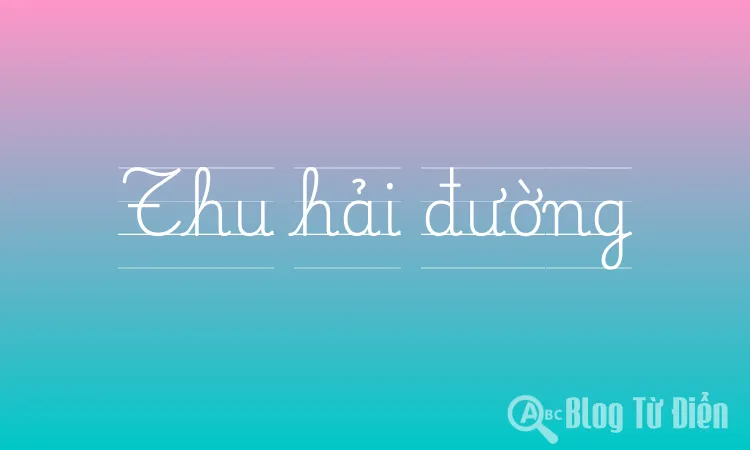 Thu hải đường
