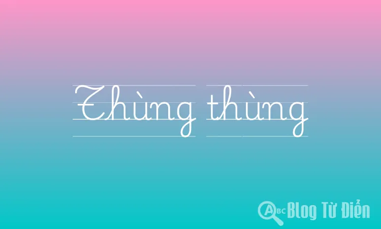 Thùng thùng