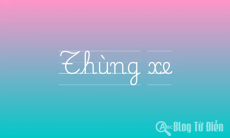 Thùng xe