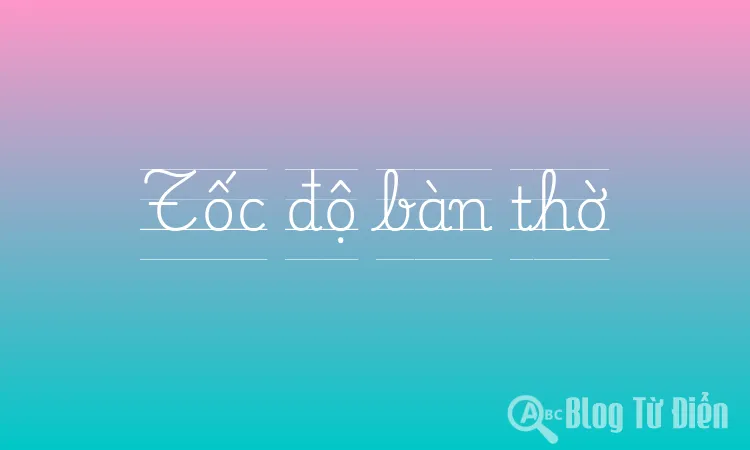 Tốc độ bàn thờ