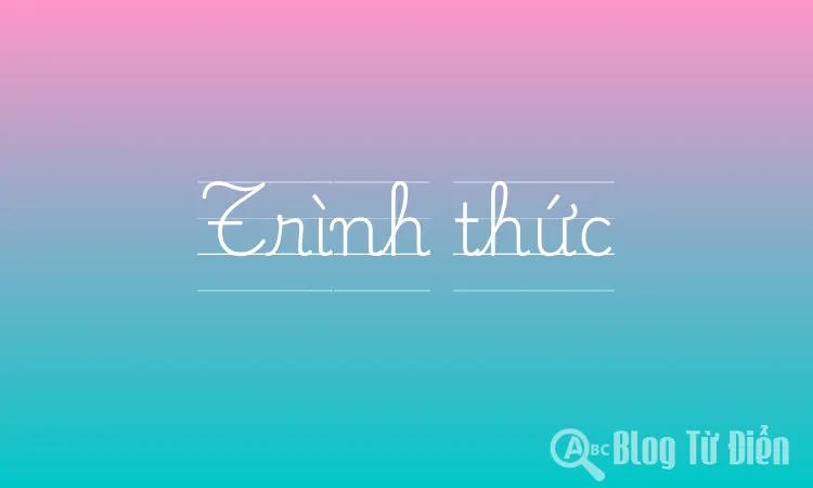 Trình thức