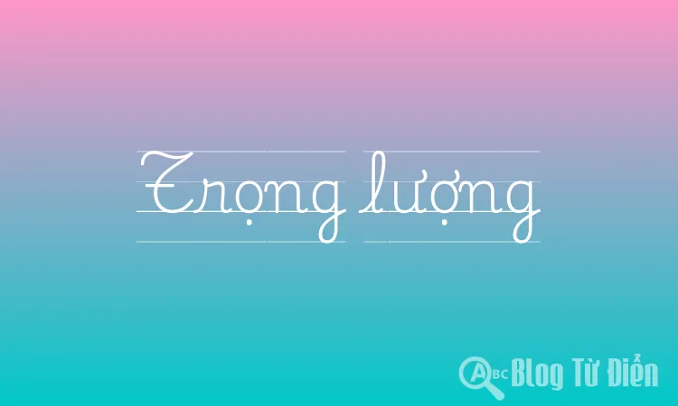 Trọng lượng