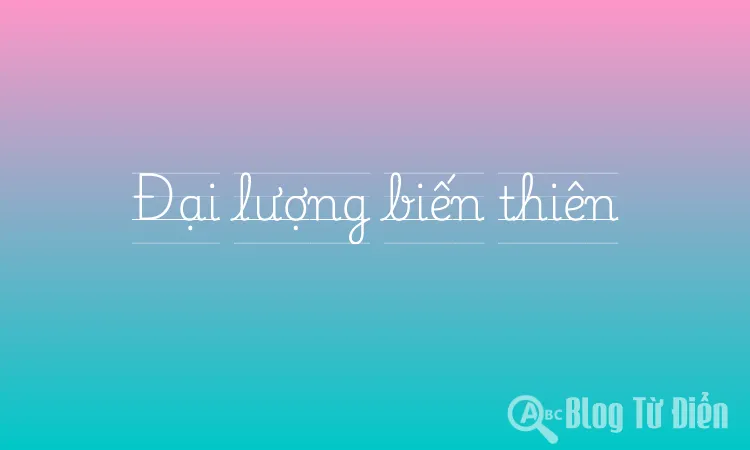 Đại lượng biến thiên