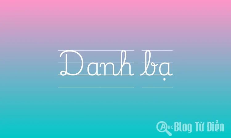 Danh bạ