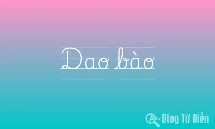 Dao bào