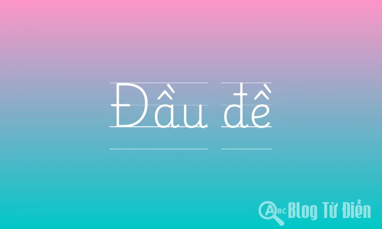 Đầu đề