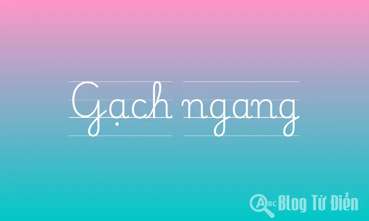 Gạch ngang
