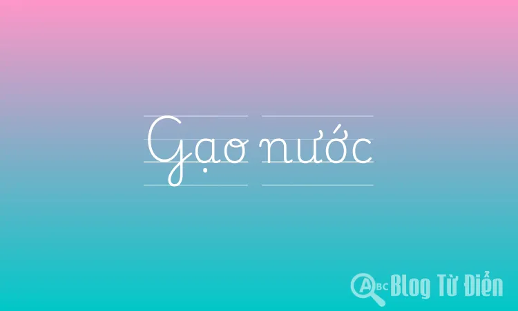 Gạo nước