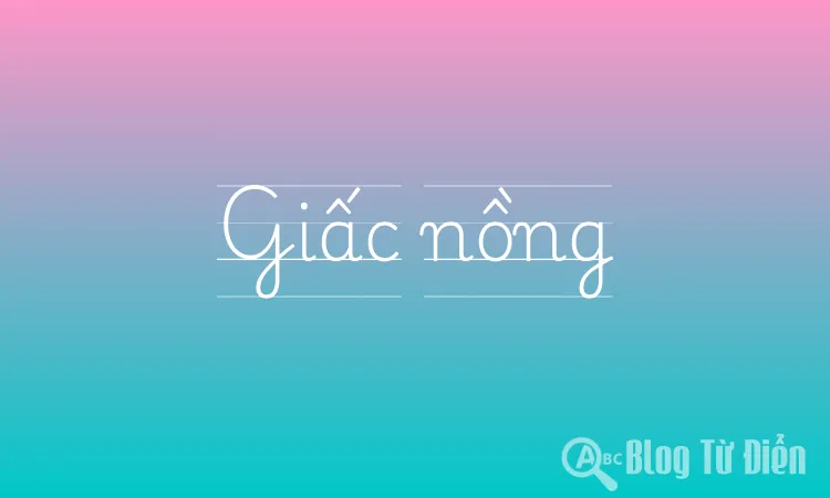 Giấc nồng