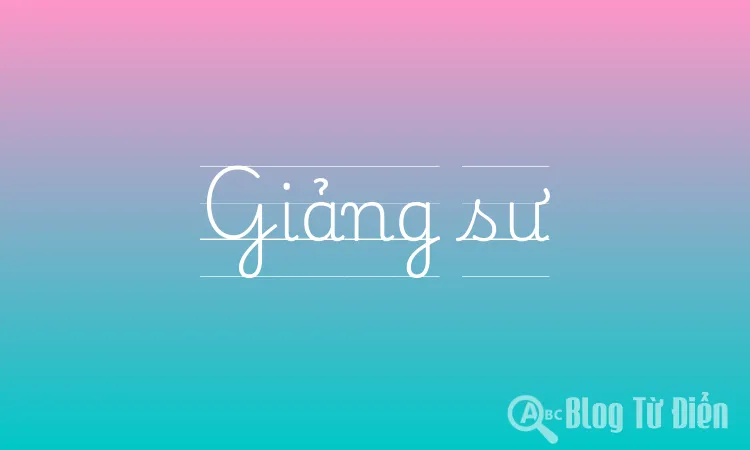 Giảng sư