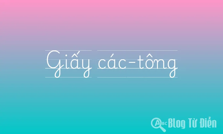 Giấy các-tông