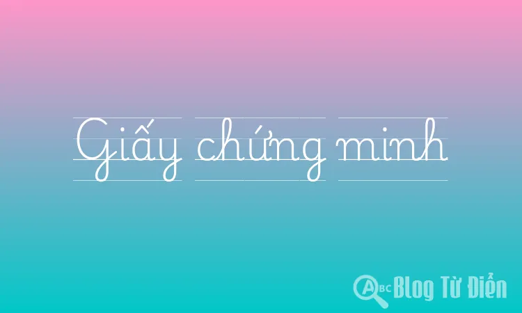 Giấy chứng minh