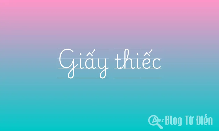 Giấy thiếc