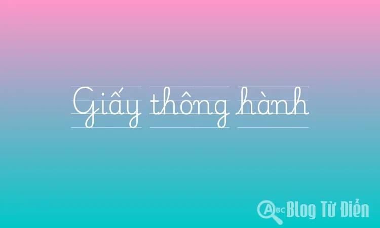 Giấy thông hành