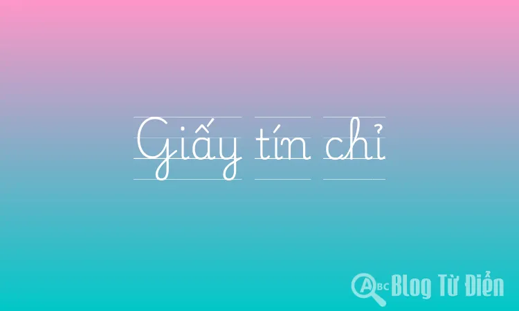 Giấy tín chỉ