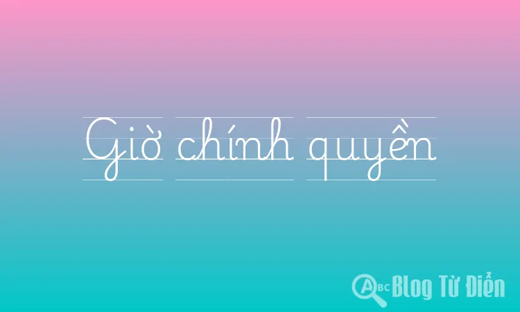 Giờ chính quyền