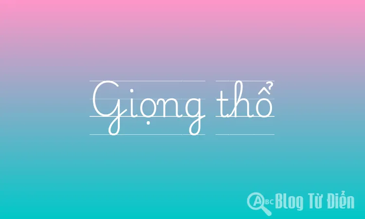 Giọng thổ