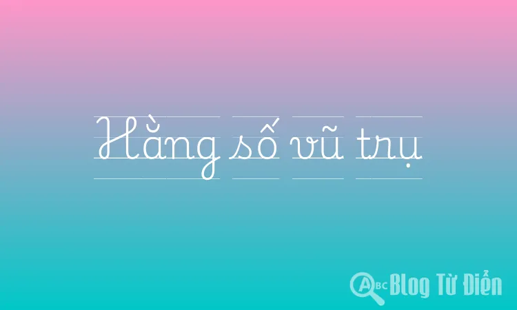 Hằng số vũ trụ