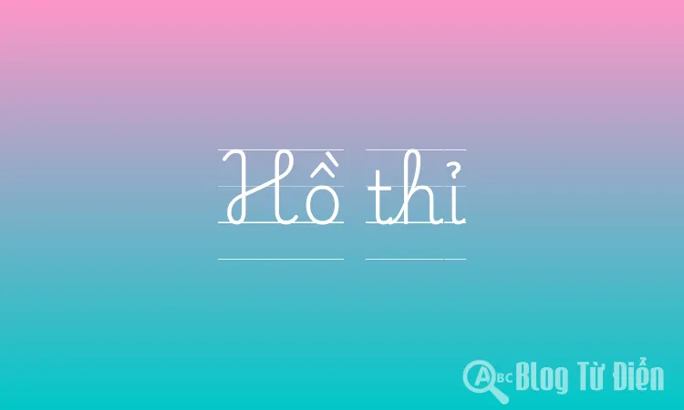Hồ thỉ