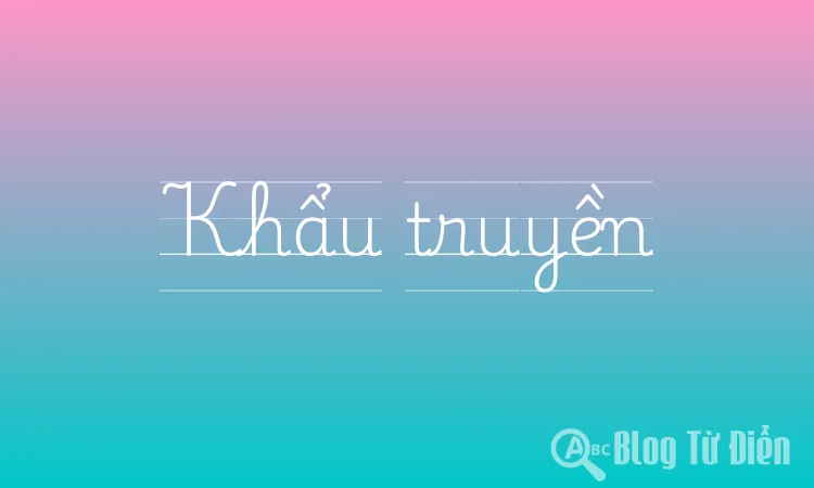 Khẩu truyền