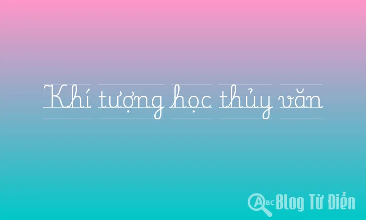 Khí tượng học thủy văn