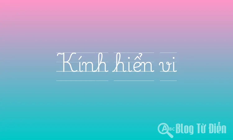 Kính hiển vi
