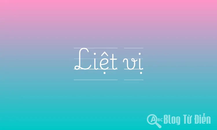 Liệt vị