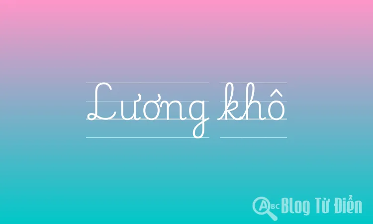 Lương khô